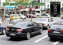 Wer an einer roten Ampel den Motor abstellt, spart bares Geld und schont die Umwelt. Foto: VW/gp